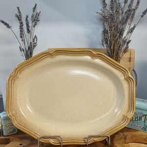Vintage Mikasa Whole Wheat Oval Serving Platter 1970s Whole Wheat Made in Japan